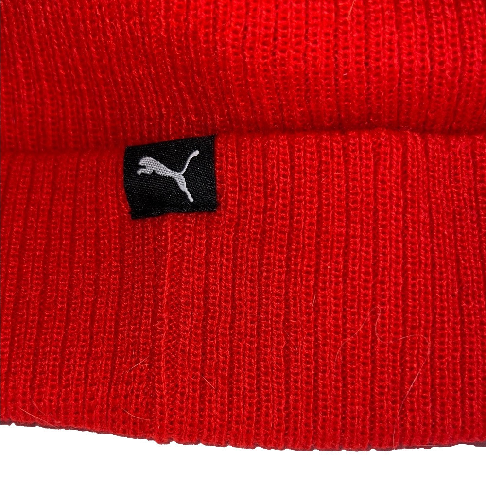Puma Vibrant Red Knit Beanie - Picture 6 of 6